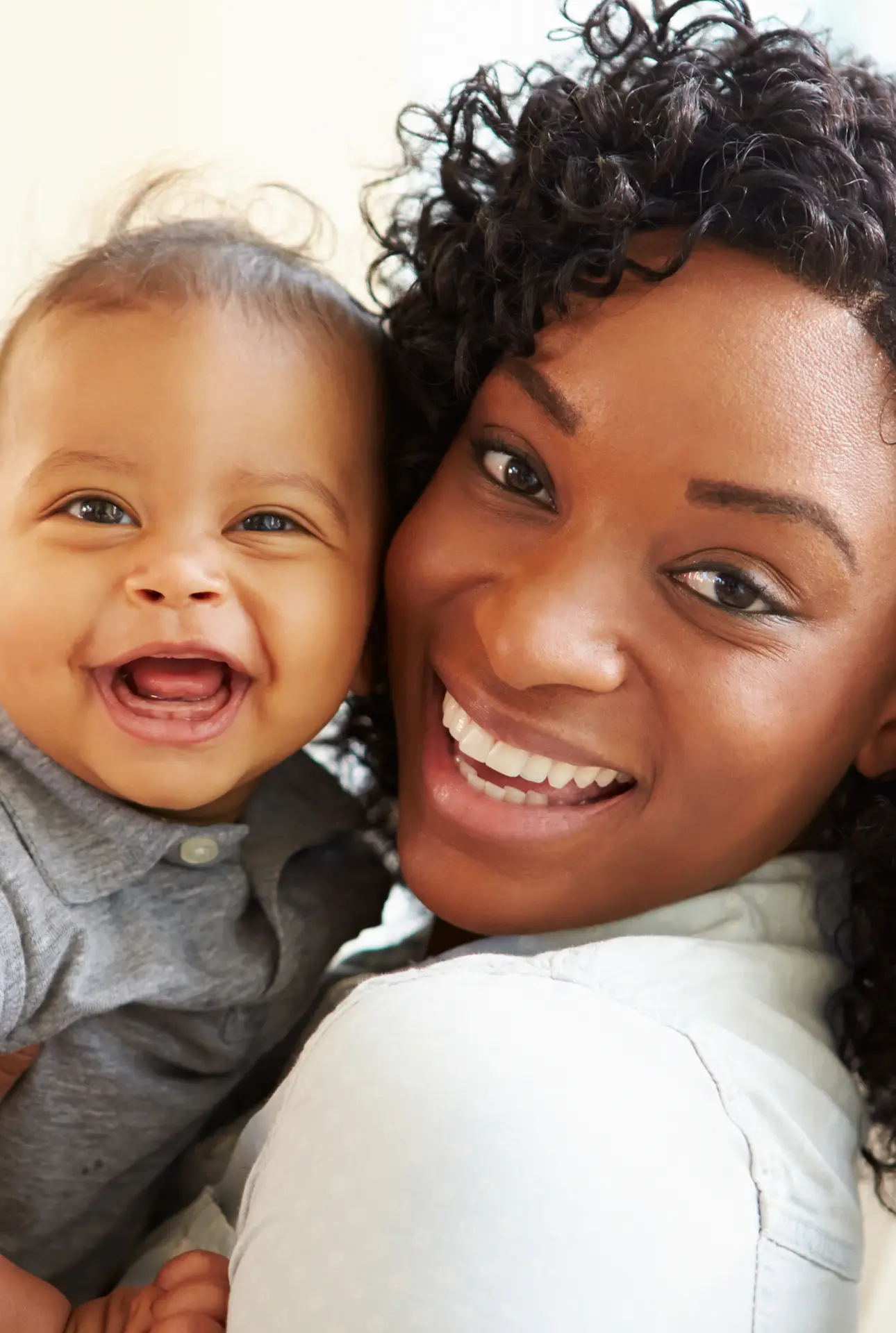 Loving mother with child